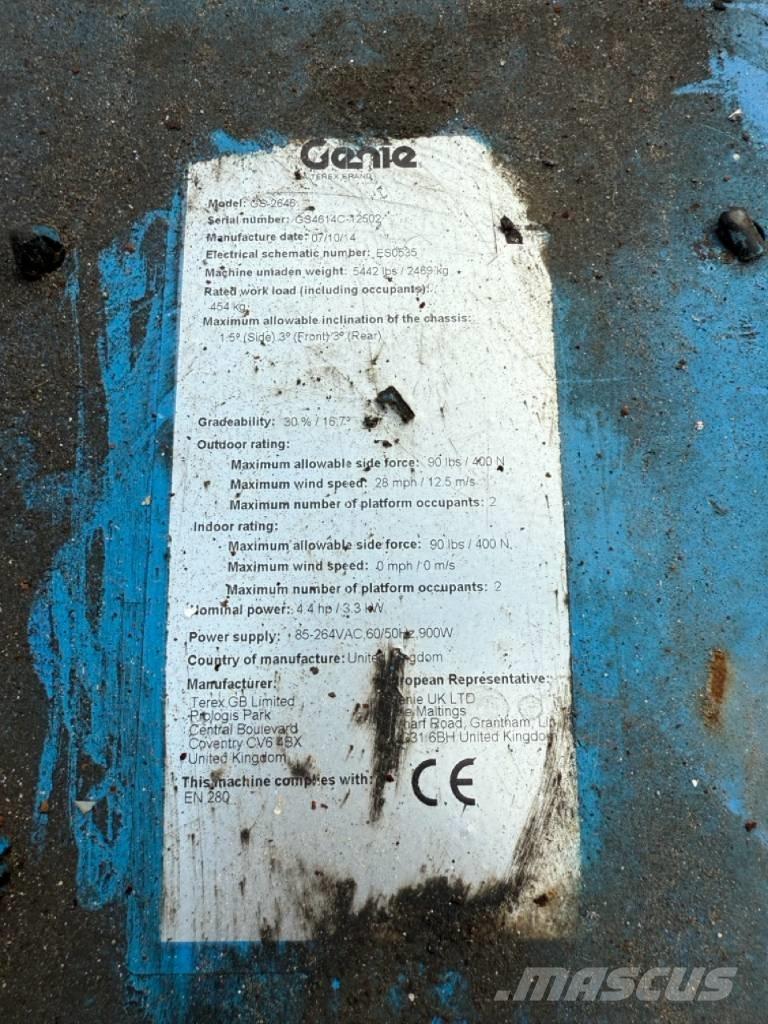 Genie GS2646 Nůžková zvedací plošina