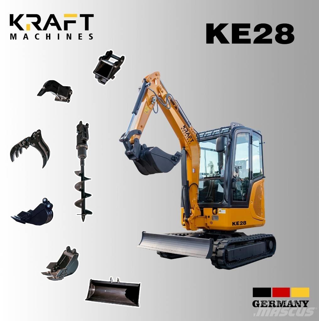 Kraft KE28 Mini rýpadla < 7t