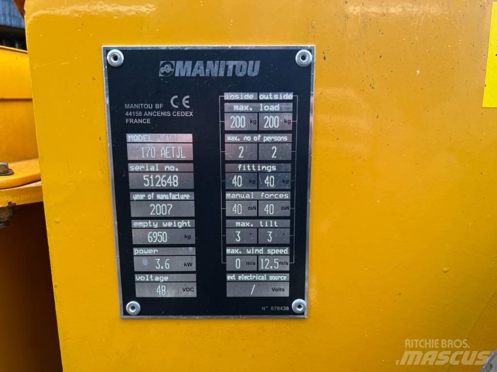 Manitou 170AETJ Kloubové plošiny