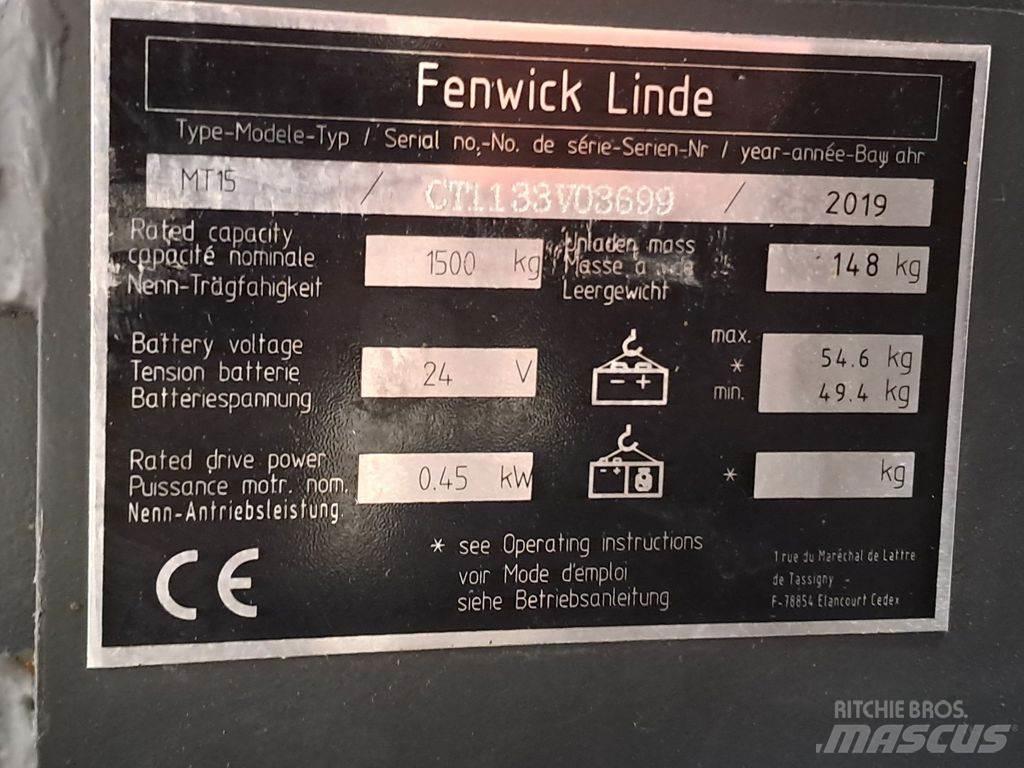 Linde MT15 Nízkozdvižný vozík