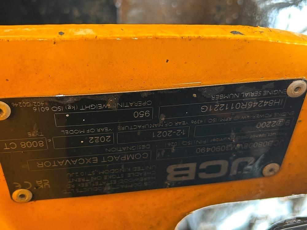 JCB MICRO 8008 Mini rýpadla < 7t