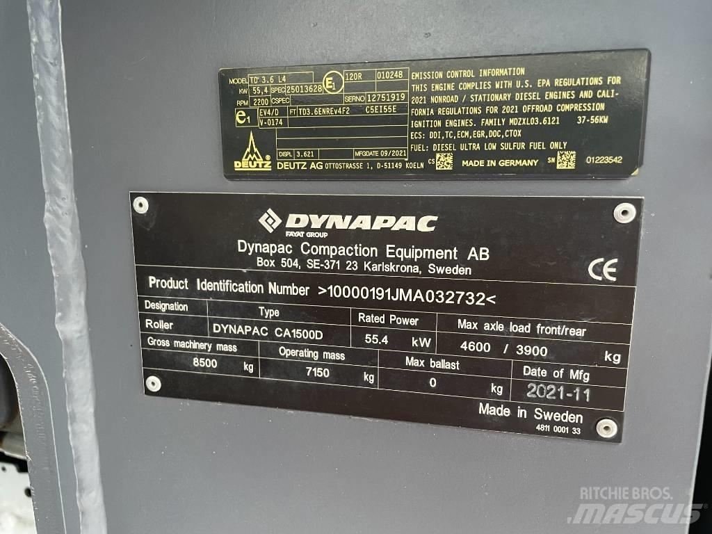 Dynapac CA1500D Tahačové válce