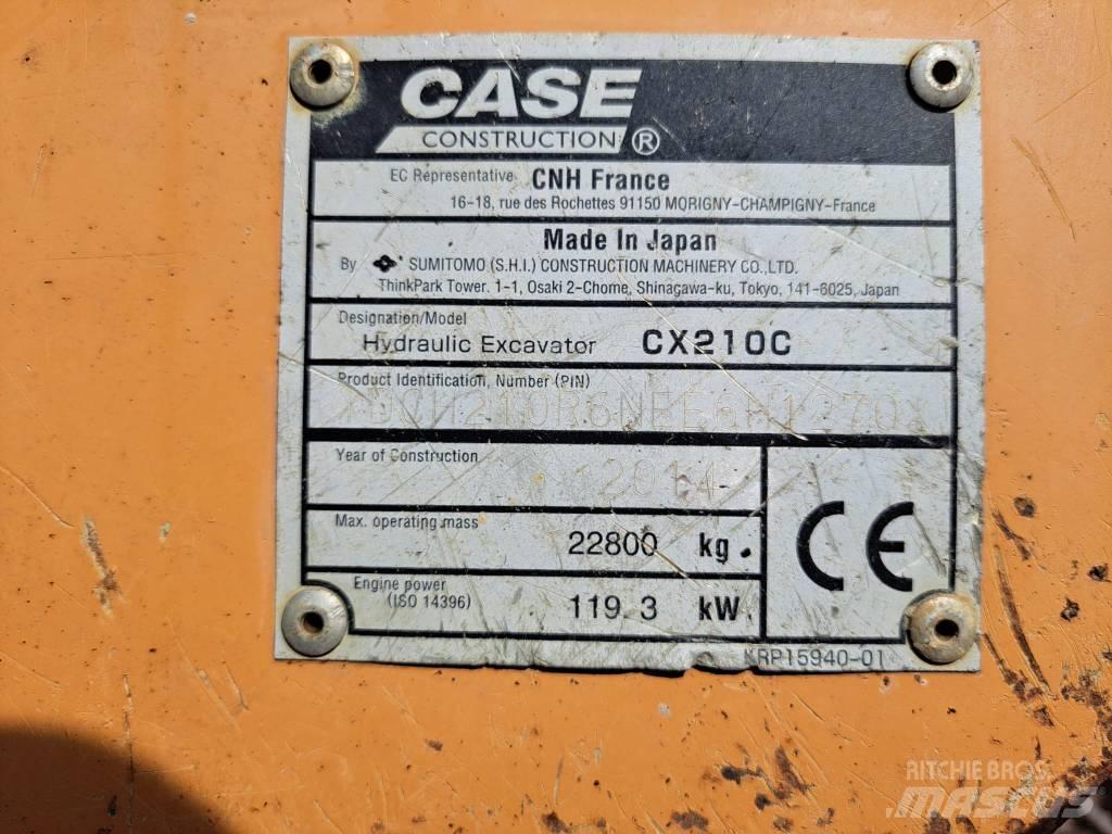 CASE CX 210 C Pásová rýpadla
