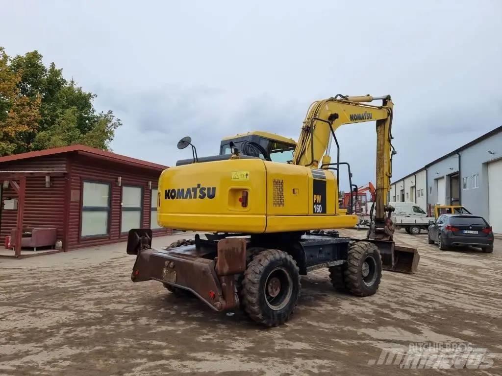 Komatsu PW 160-7 Kolová rýpadla