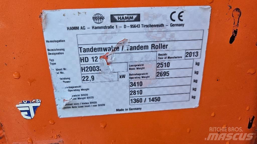 Hamm HD 12 VV Tandemové válce