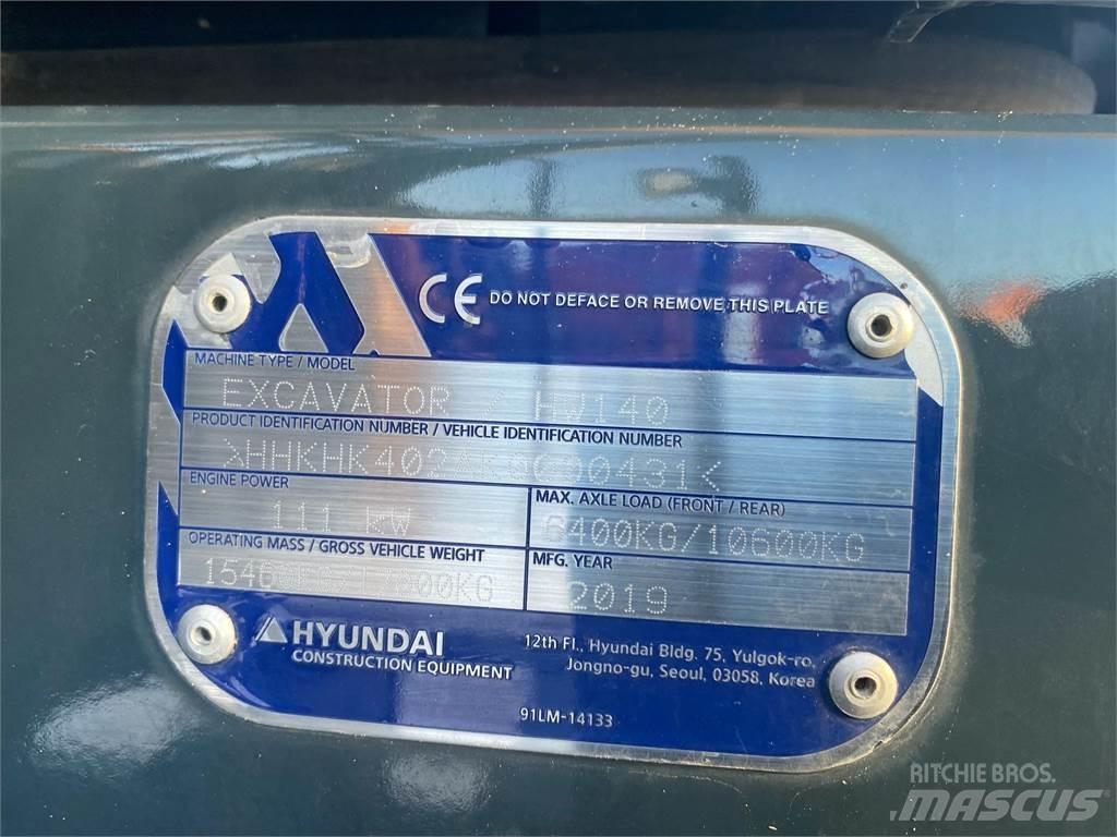 Hyundai HW140 Kolová rýpadla