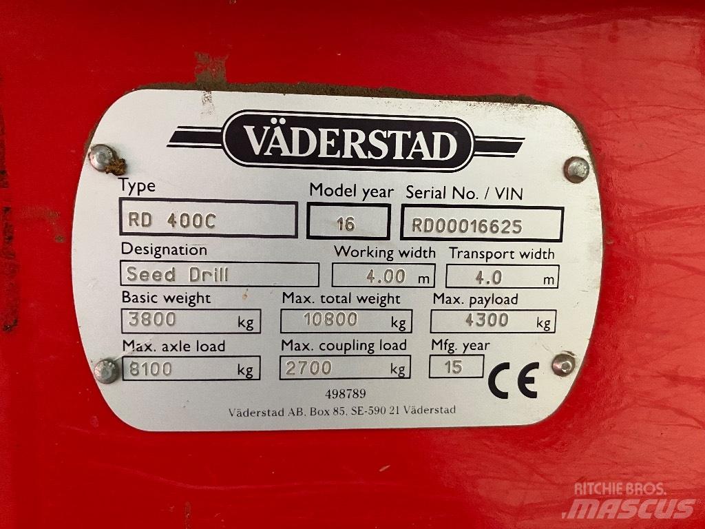 Väderstad Rapid400C Mechanické secí stroje