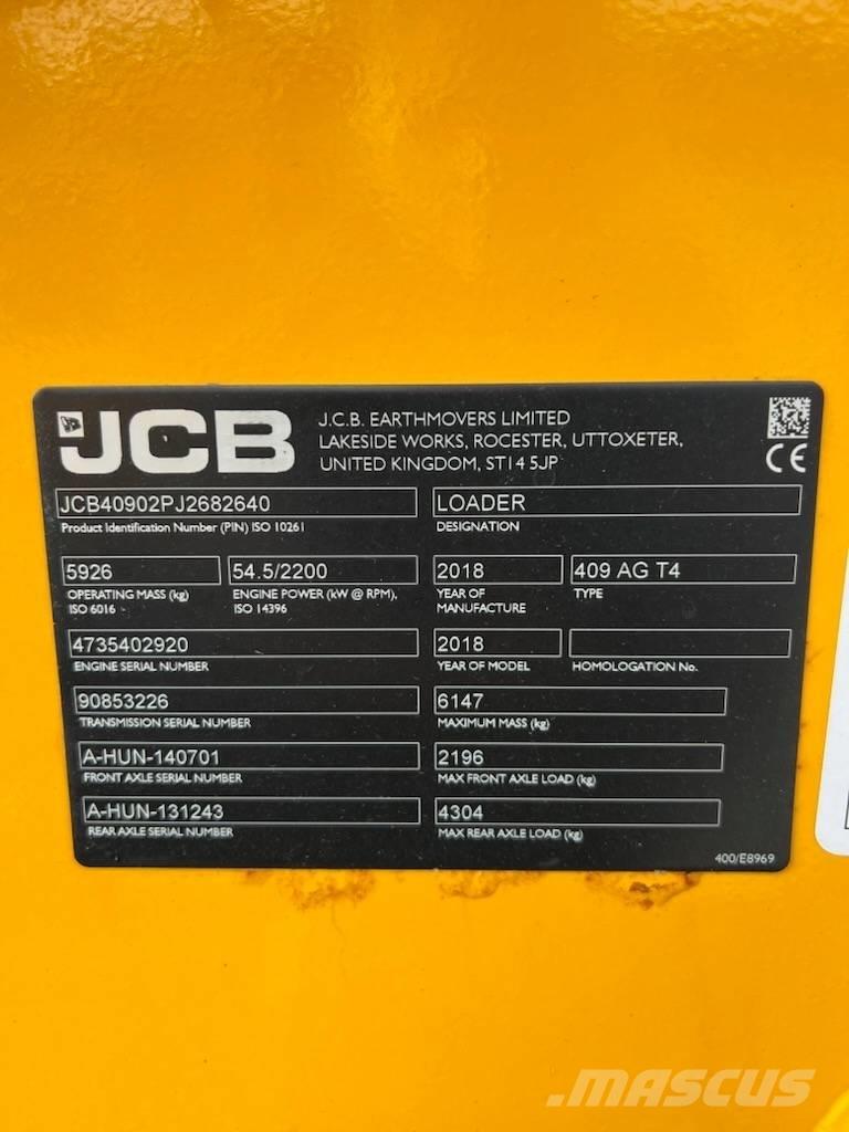 JCB 409 Kolové nakladače