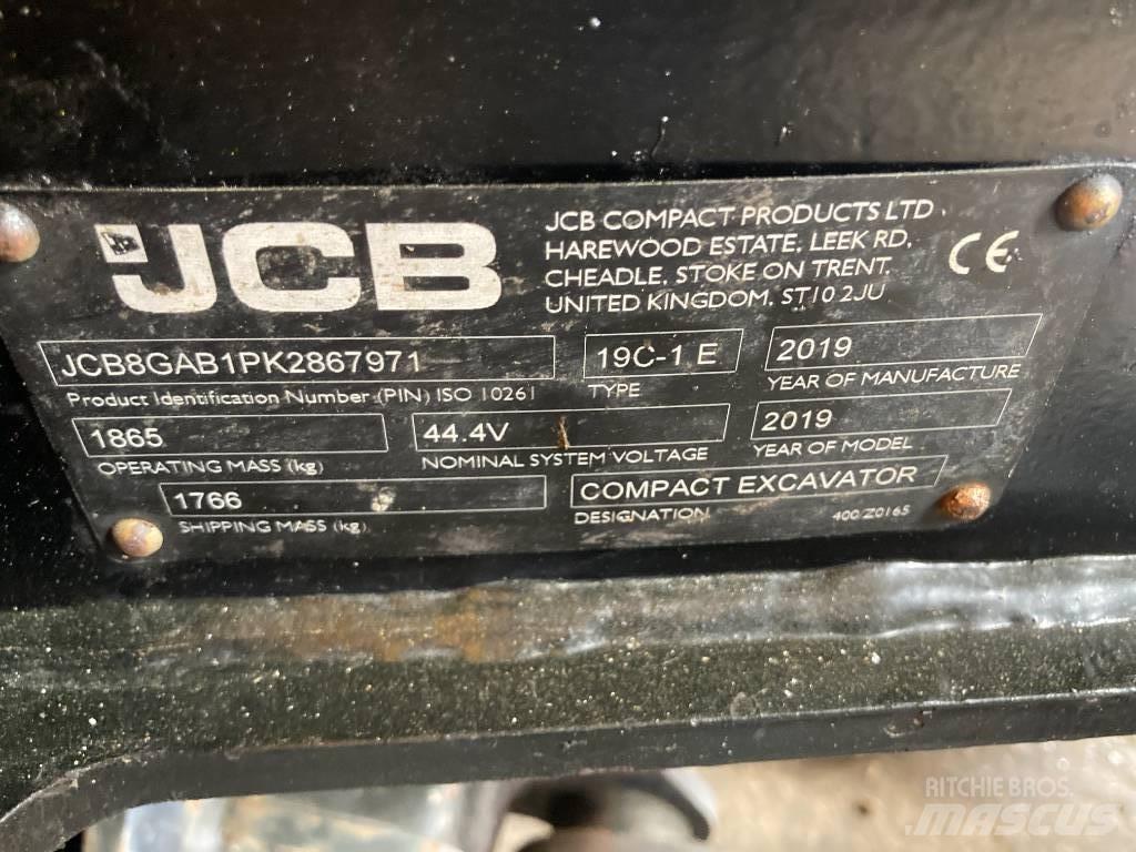 JCB 19 C-IE Mini rýpadla < 7t