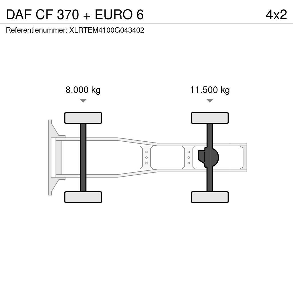 DAF CF 370 + EURO 6 Tahače