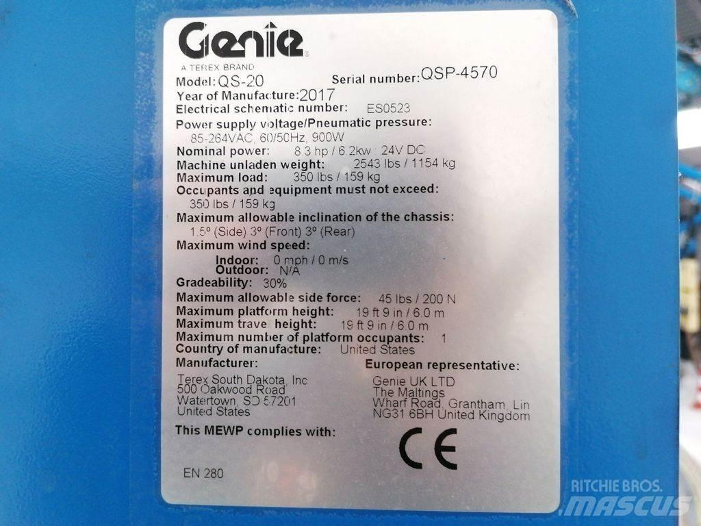 Genie QS-20 Teleskopické plošiny