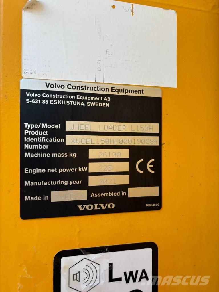 Volvo L150H Kolové nakladače