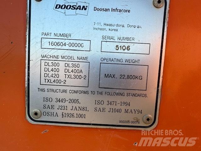 Doosan DL 420-3 CAB Kabiny a interiér
