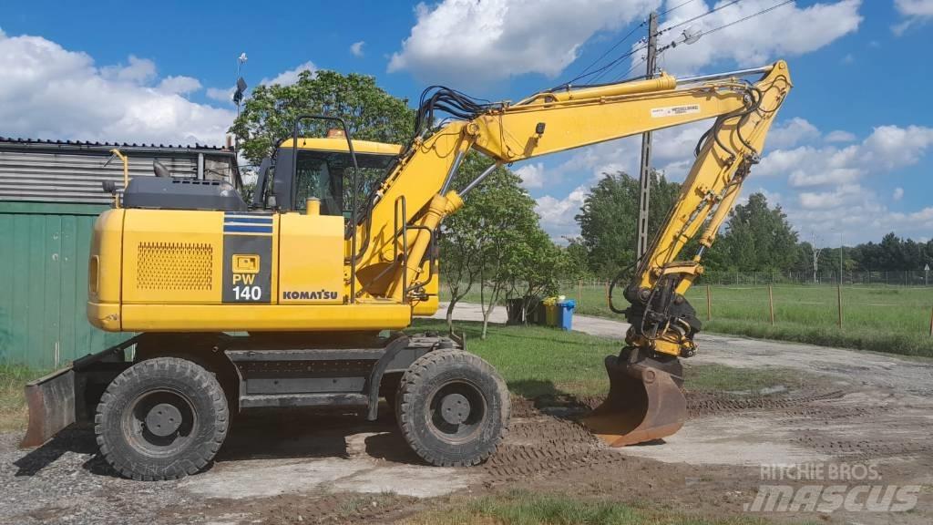 Komatsu PW 140-7 Kolová rýpadla