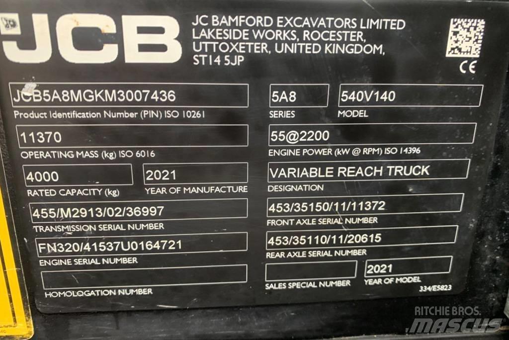 JCB 540-140 Teleskopické manipulátory