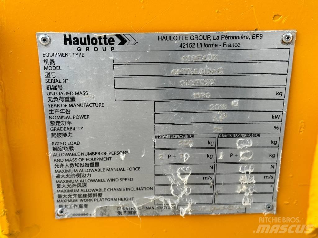 Haulotte OPTIMUM 8 Nůžková zvedací plošina