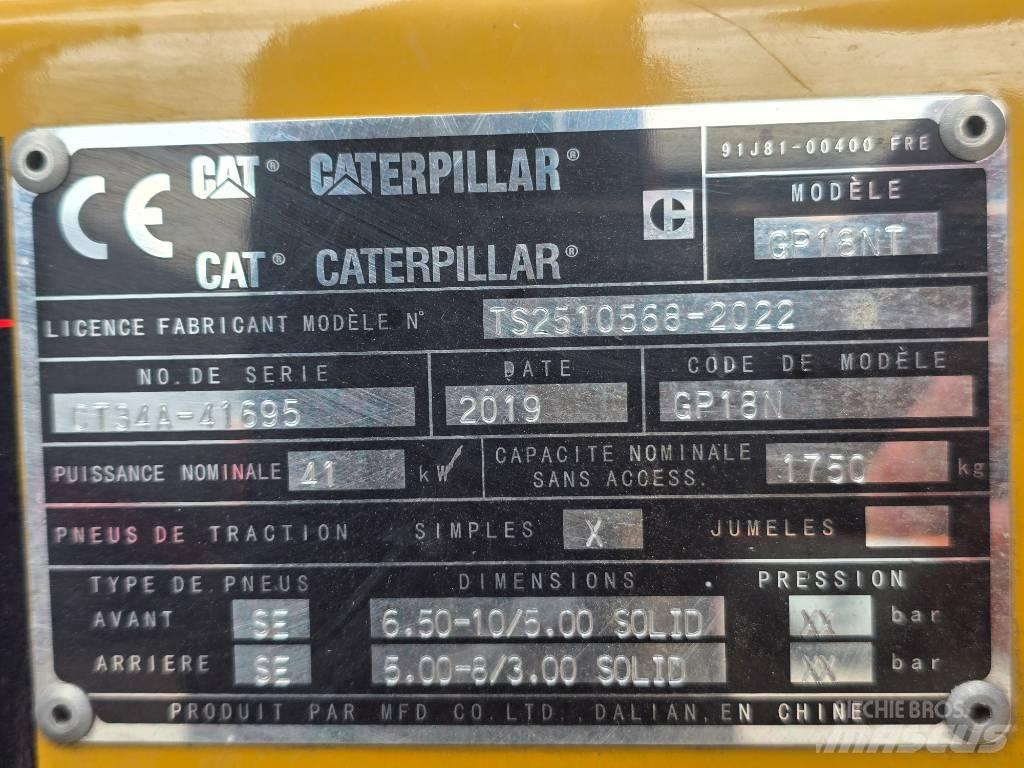 CAT GP 18 NT LPG vozíky