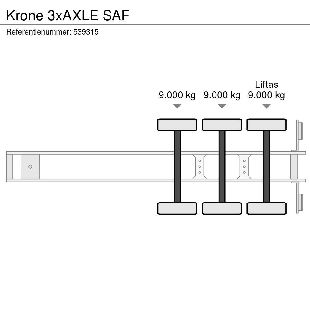 Krone 3xAXLE SAF Skříňové návěsy