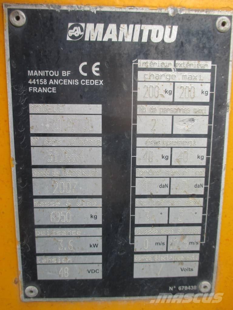 Manitou 170 AETJL Kloubové plošiny