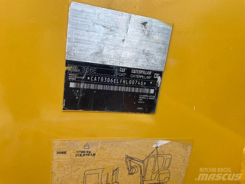 CAT 306E2 Mini rýpadla < 7t