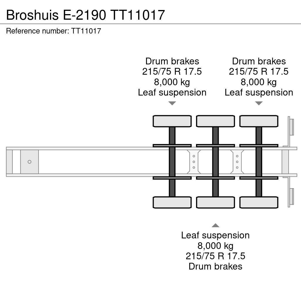 Broshuis E-2190 Podvalníkové návěsy