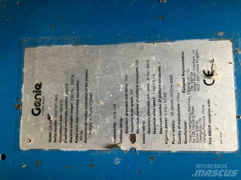 Genie GS 4047 Nůžková zvedací plošina