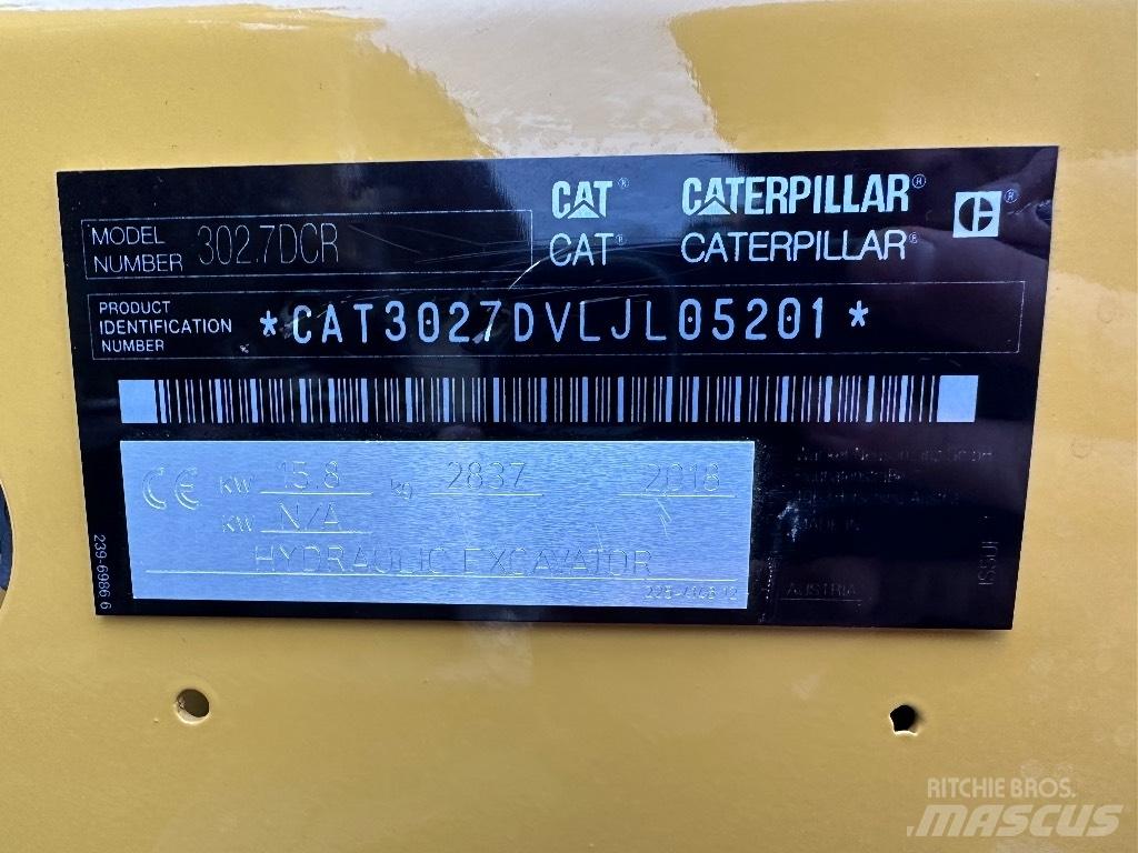 CAT 302.7 D CR Mini rýpadla < 7t