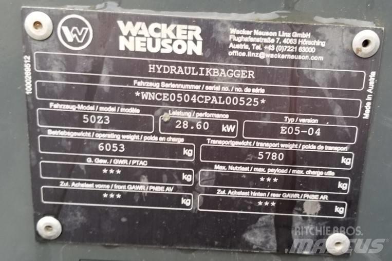 Wacker Neuson 50Z3 Pásová rýpadla