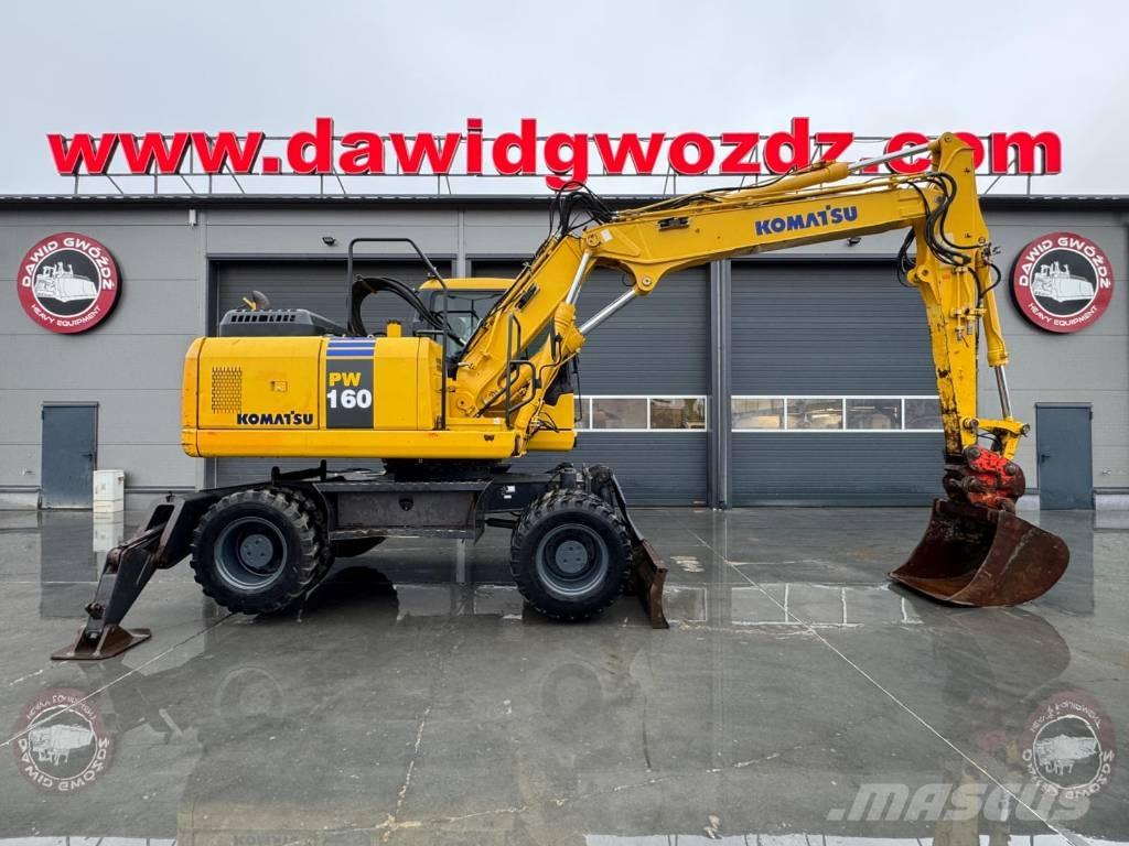 Komatsu PW 160-7E0 Kolová rýpadla