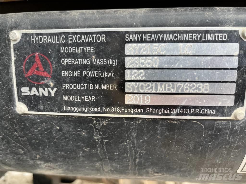 Sany SY215C Pásová rýpadla