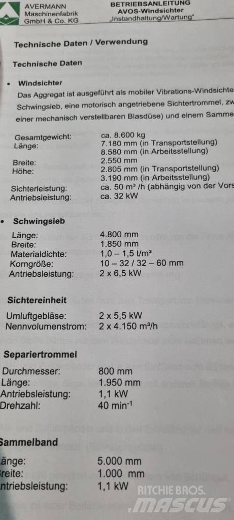 Avermann FDT 200M Třídící zařízení