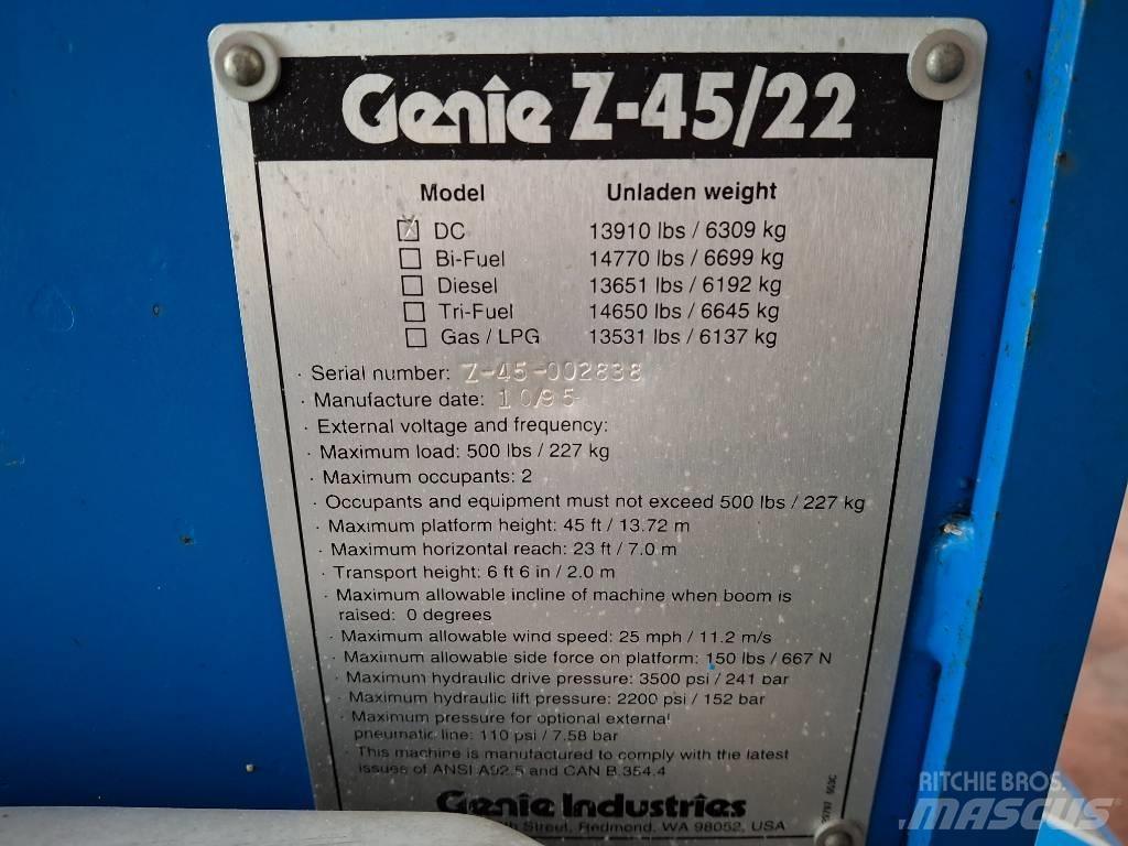 Genie Z 45/22 BOOM Kloubové plošiny