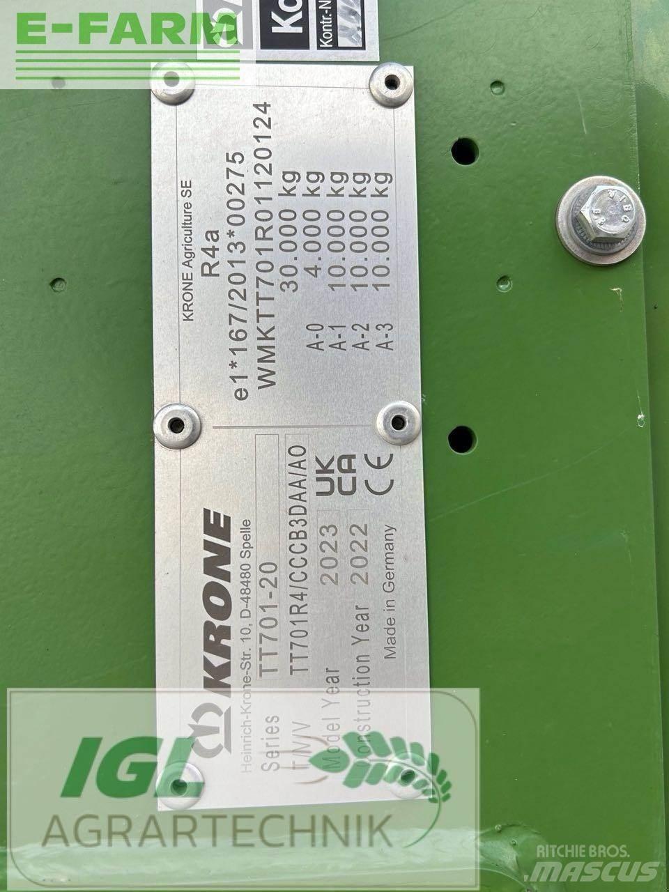 Krone tx 560 Obilné návěsy