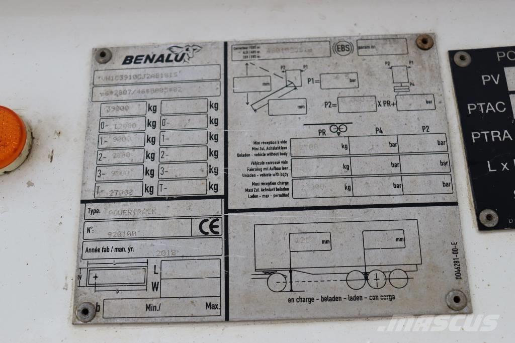 Benalu powertrack Sklápěcí přívěsy
