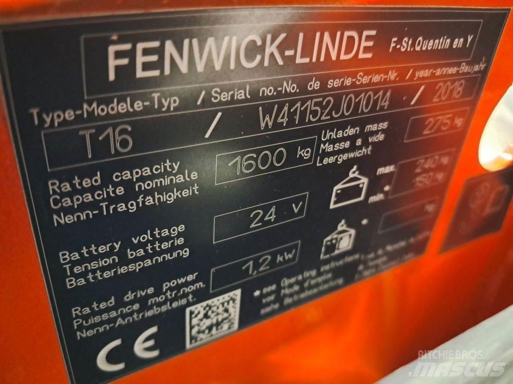 Linde T16 Nízkozdvižný vozík