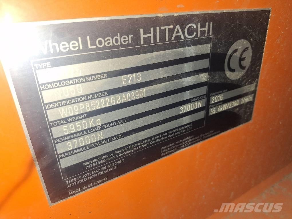 Hitachi ZW75 Kolové nakladače