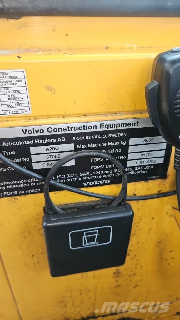 Volvo A 25 C Kloubové dempry