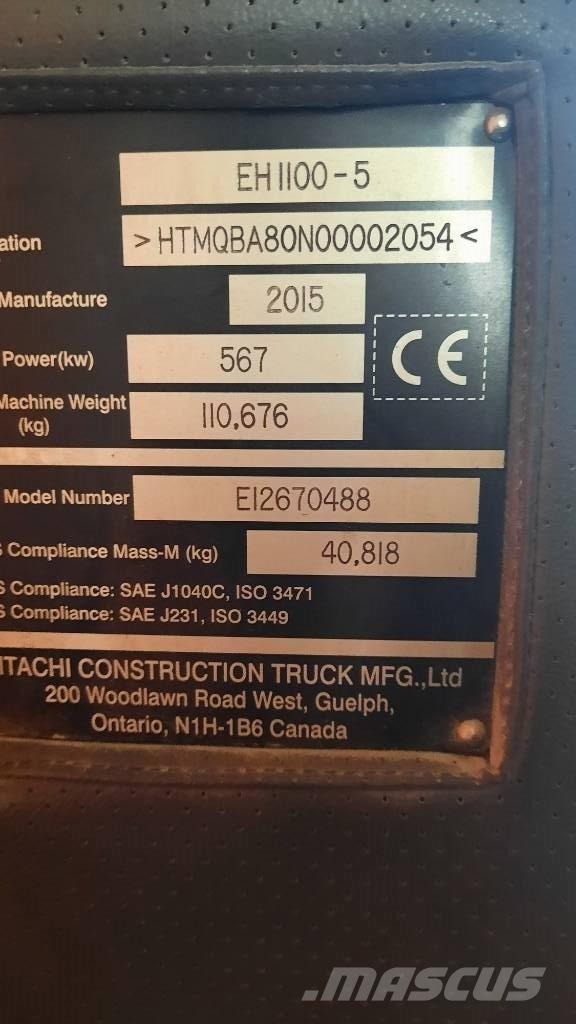 Hitachi EH 1100-5 Pevné dempry