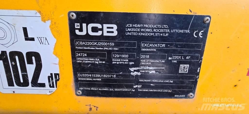 JCB 220 XL 4F Pásová rýpadla