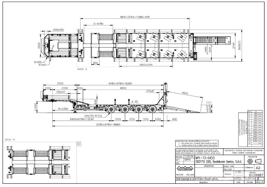 Nooteboom MPL-73-04V Podvalníkové návěsy