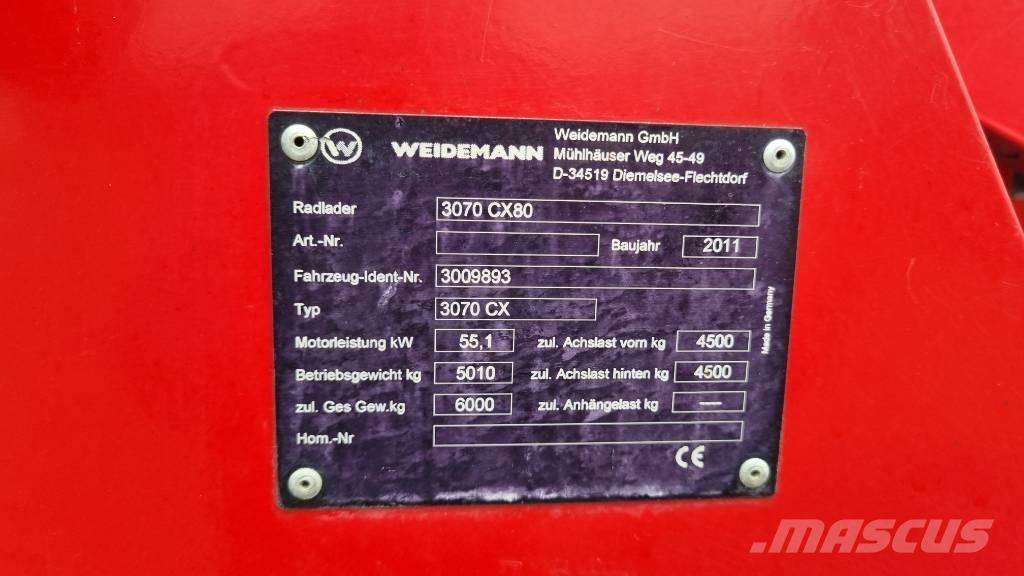 Weidemann 3070CX60 Kolové nakladače