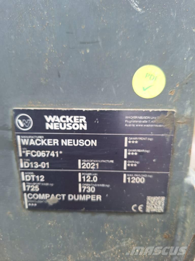 Wacker Neuson DT 12 Pásové dempry