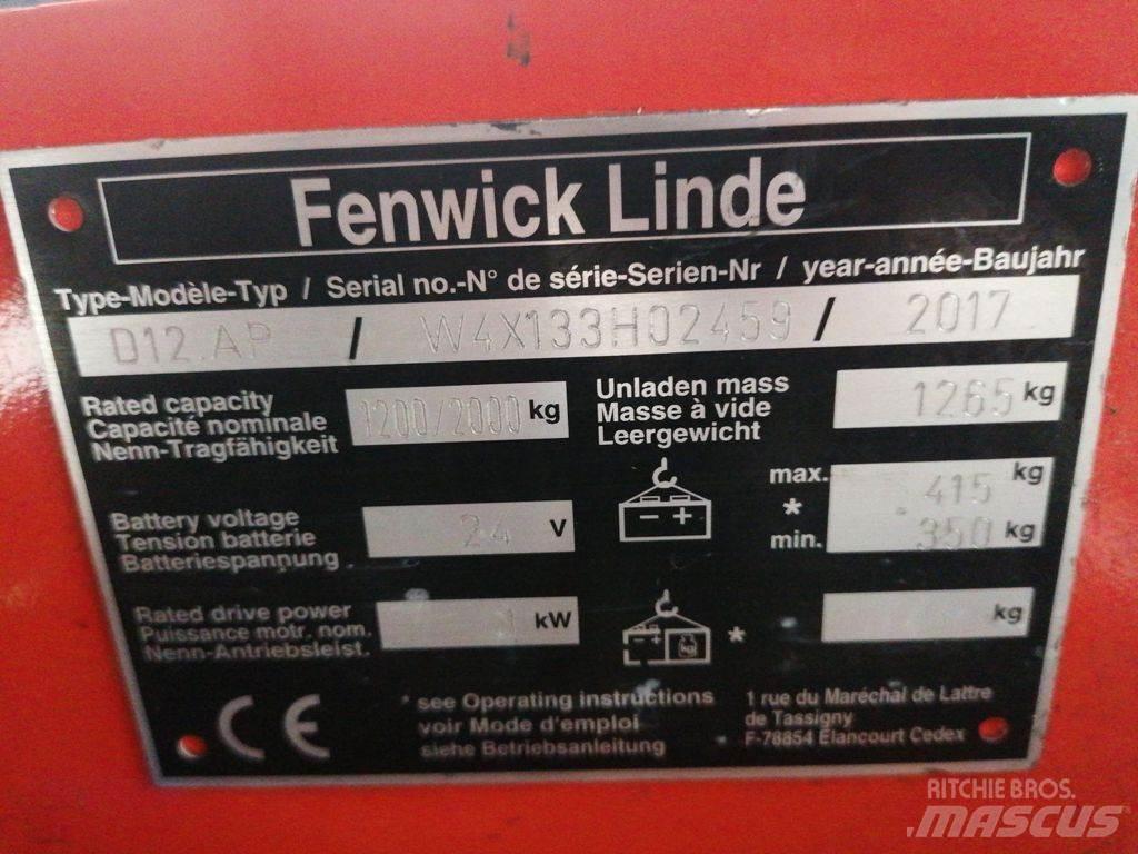 Linde D12AP Ručně vedené vysokozdvižné vozíky