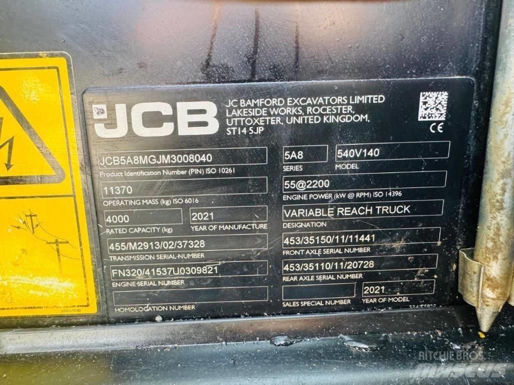 JCB 540-140 Teleskopické manipulátory