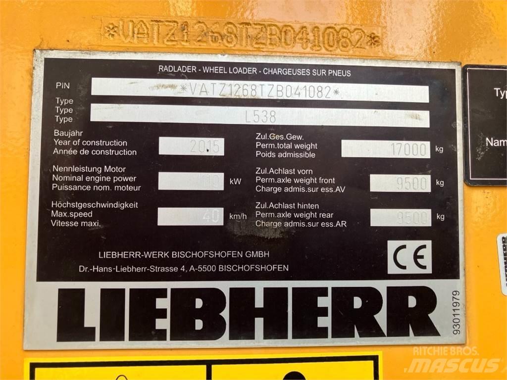 Liebherr L538 Kolové nakladače