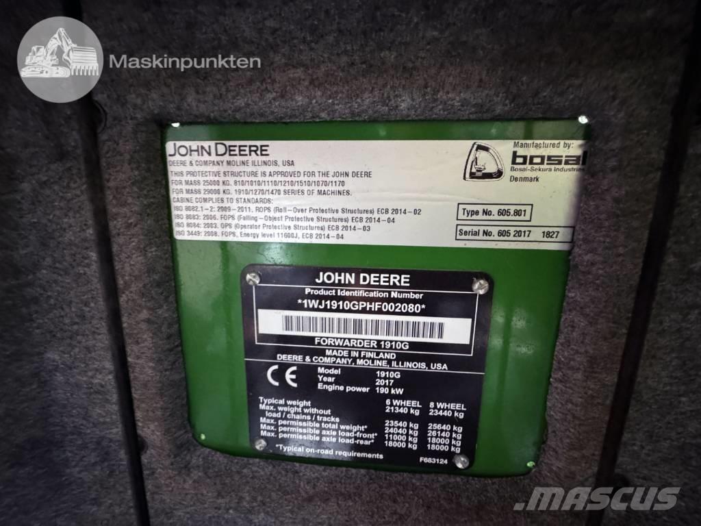 John Deere 1910 G Vyvážecí traktory