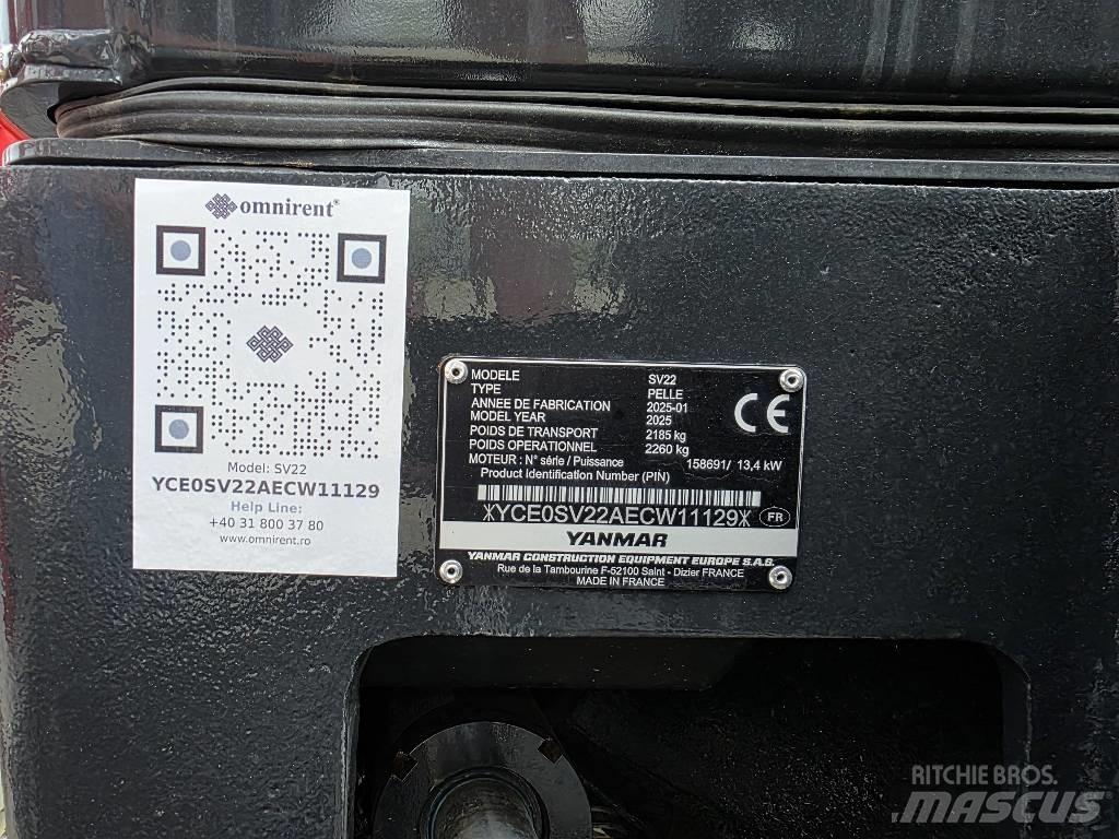 Yanmar SV 22 Mini rýpadla < 7t