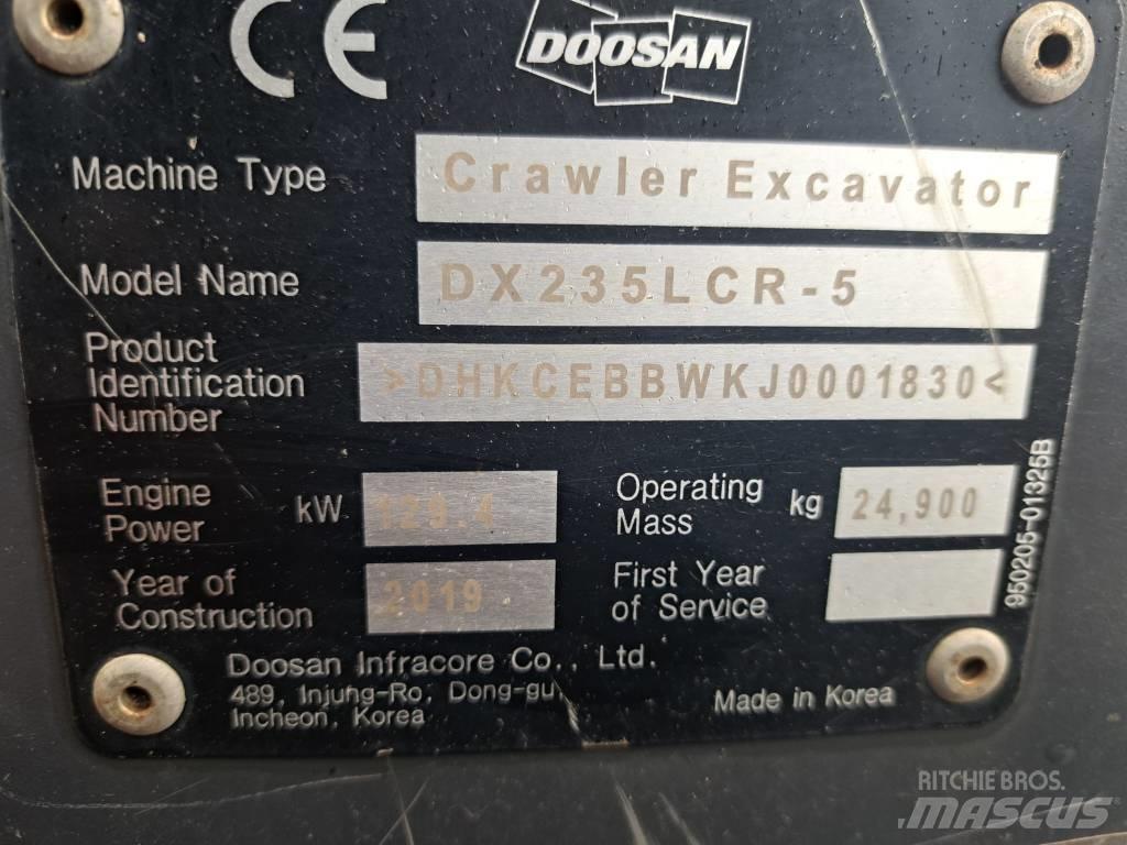 Doosan DX 235 LCR-5 Pásová rýpadla