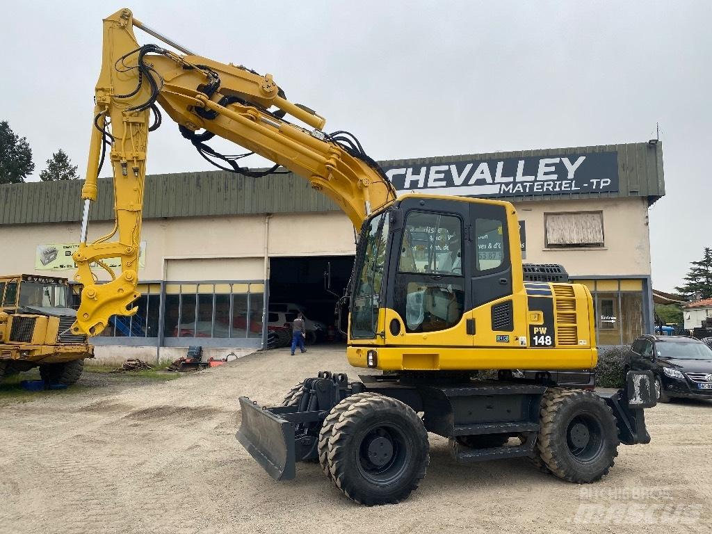 Komatsu PW 148-8 Kolová rýpadla