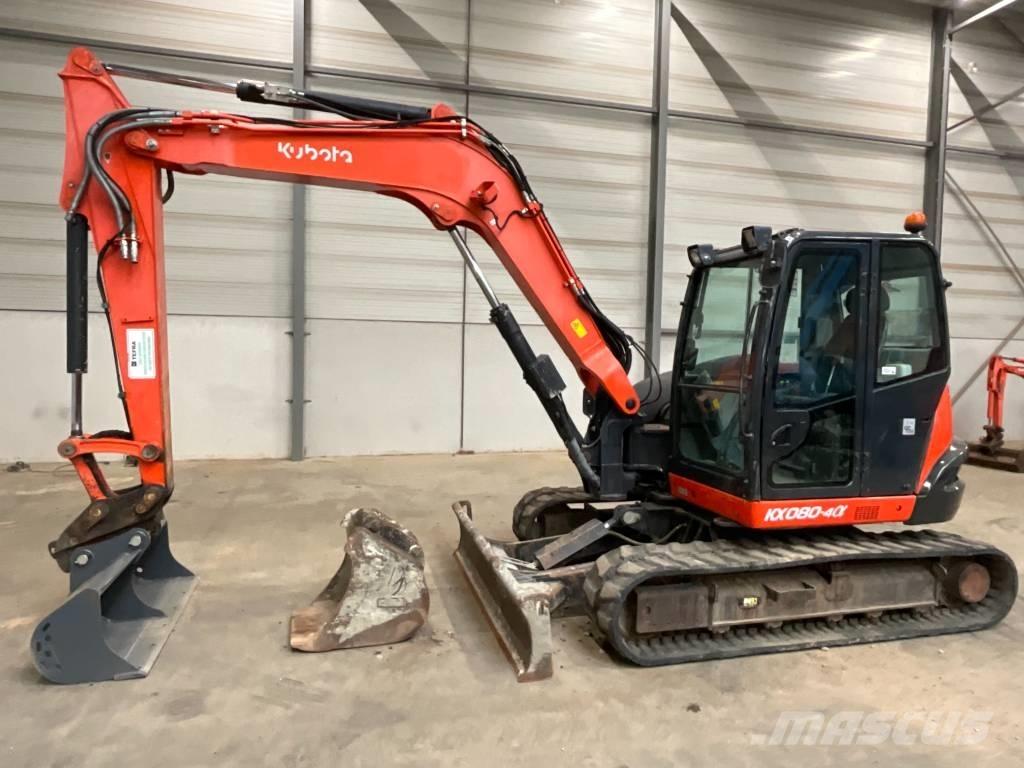 Kubota KX 080-4 A Midi rýpadla 7t - 12t